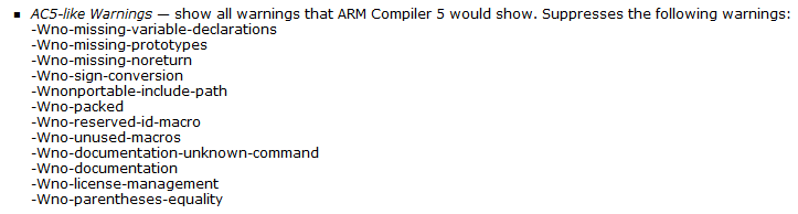 AC5-like Warinings