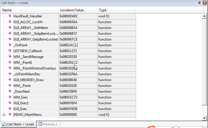 call stack 